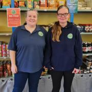 Pyle Street Pantry management Leanne Arnold and Zoe Lewis