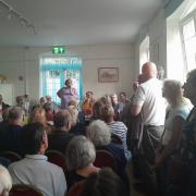 A packed out Freshwater Memorial Hall.