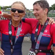 Liz Dunlop and Helen Scholes of Wight Tri