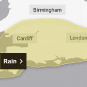 Weather warning for heavy rain issued for Friday (September 6)