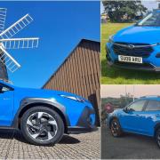 The Subaru Crosstrek during a holiday trip through Lincolnshire into Norfolk