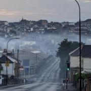 Smoke drifting through Ryde.