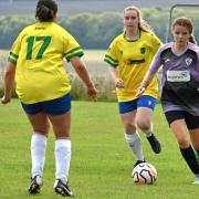 Abi Joyce playing for the Wight Eagles