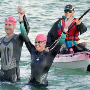 Some of the participants in last year's Solent Swim