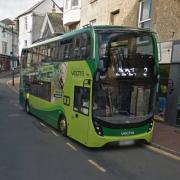 Southern Vectis bus on Ventnor High Street