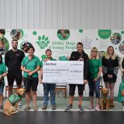 The Ability Dogs 4 Young People and ICRTouch cheque presentation