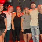 Actor Barry Keoghan with members of Snap Fitness Isle of Wight.