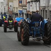 Vectis Vintage Tractor and Engine Club ride out on Ryde's Union Street