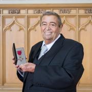 Dr Philip Lewis with his MBE