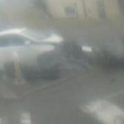 CCTV captures moment car crashes into motorbike