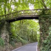 The White Lady Bridge is in the grounds of the Grade II listed Northcourt Park and Garden.