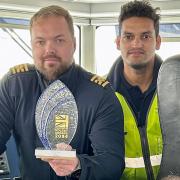 The ferry company received the Net Zero Navigator trophy from Maritime UK Solent judges