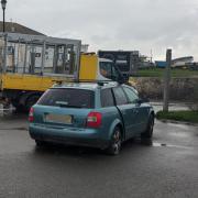 The abandoned vehicle in Freshwater Bay