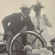 Winston Church and his wife Clementine on the Oceana yacht off Cowes