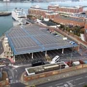 Wightlink's Portsmouth Gunwharf car ferry port.