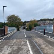 The new barriers at St John's railway bridge in Ryde.