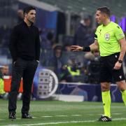 Mikel Arteta was not happy with the refereeing (Fabrizio Carabelli/PA)