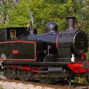 Ajax pictured on the Isle of Wight Steam Railway