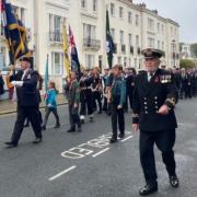 Remembrance Sunday parade in Ryde