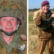 Paul Culshaw and ex-Para, Terry Guildford, are Islanders who jumped into Arnhem recently.