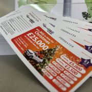 Each ticket costs £1, with a book containing six tickets