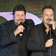 Michael Ball and Alfie Boe on stage together (Dave Nelson/PA)