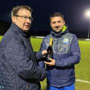 Ji Nash receiving his man of the match award