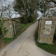 Police at Priory Bay Hotel and the entrance near Nodes Point