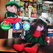 The elves have been photographed causing havoc around the club house