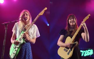 Wet Leg at the Isle of Wight Festival. Pictures by Paul Blackley.