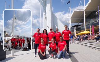 The abseil team from St Catherine's School