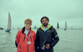 Josh Widdicombe and Nish Kumar during Cowes Week