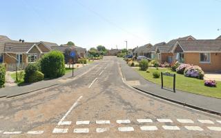 The road where a man collided with a bin lorry while drunk.