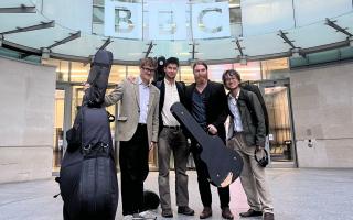 Sol Grimshaw, second from left, at the BBC