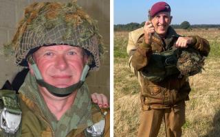 Paul Culshaw and ex-Para, Terry Guildford, are Islanders who jumped into Arnhem recently.