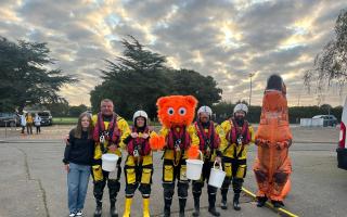 Sandown and Shanklin Independent Lifeboat helping to collect mufti money